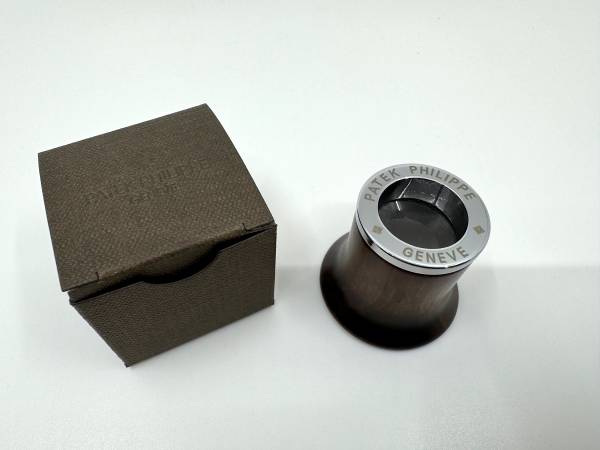 Patek Philippe Mahagoni Lupe mit Box sehr guter Zustand